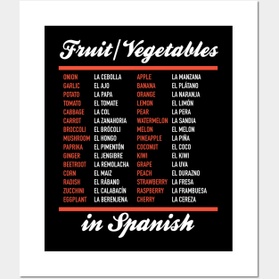 Veggies In Spanish Posters and Art